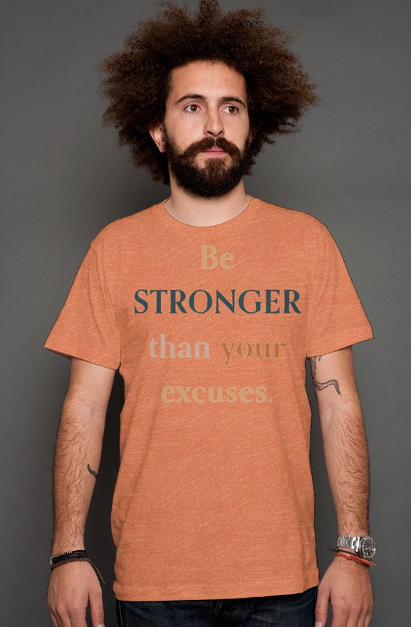 SMF BE STRONGER Orange Heather T-shirt