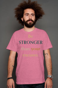 SMF BE STRONGER Raspberry Heather T-shirt