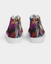 Load image into Gallery viewer, SMF Feminine Foliage Feather Hightop Canvas Shoe