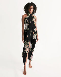 Floral Pattern Swim Cover Up
