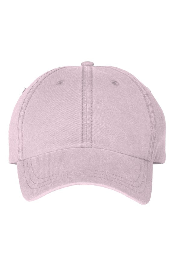 SMF Pigment Dyed Pink Mom Cap