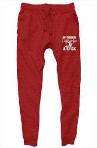 SMF Of Course I Can Drive Red Joggers