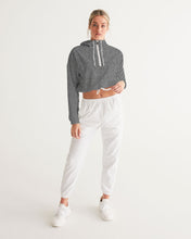 Load image into Gallery viewer, Small Houndstooth Women&#39;s Cropped Windbreaker