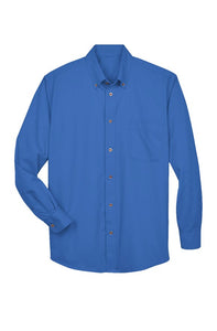 French Blue Long-Sleeve Twill Shirt
