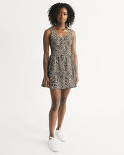 Load image into Gallery viewer, SMF Leopard Feminine Scoop Neck Skater Dress