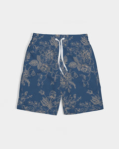 SMF Navy Toile Floral Masculine YouthSwim Trunk