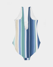 Load image into Gallery viewer, Beach Stripe Feminine One-Piece Swimsuit