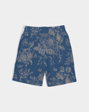 Load image into Gallery viewer, SMF Navy Toile Floral Masculine YouthSwim Trunk
