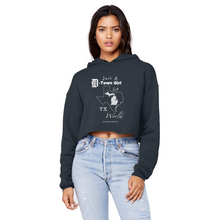 Load image into Gallery viewer, SMF D-Town Girl TX World Cropped Hoodie
