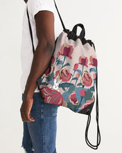 Load image into Gallery viewer, Roses Canvas Drawstring Bag