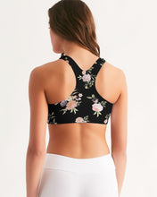 Load image into Gallery viewer, Floral Pattern Women&#39;s Seamless Sports Bra