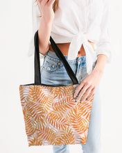 Load image into Gallery viewer, Layered Palms Canvas Zip Tote