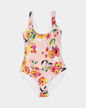 Load image into Gallery viewer, Happy Floral Feminine One-Piece Swimsuit