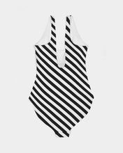 Load image into Gallery viewer, Bold Stripe Feminine One-Piece Swimsuit