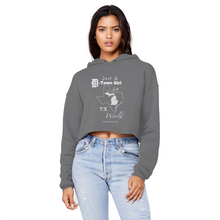 Load image into Gallery viewer, SMF D-Town Girl TX World Cropped Hoodie