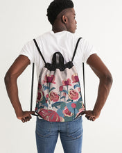 Load image into Gallery viewer, Roses Canvas Drawstring Bag