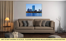 Load image into Gallery viewer, Gallery Wrapped Canvas, Boston Massachusetts Skyline Behind Charles River