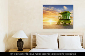 Gallery Wrapped Canvas, Miami South Beach At Sunrise Floridusa