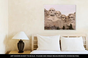 Gallery Wrapped Canvas, Closeup Of Mount Rushmore Black Hills Utah