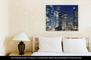 Gallery Wrapped Canvas, Chicago At Night