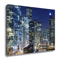Load image into Gallery viewer, Gallery Wrapped Canvas, Chicago At Night