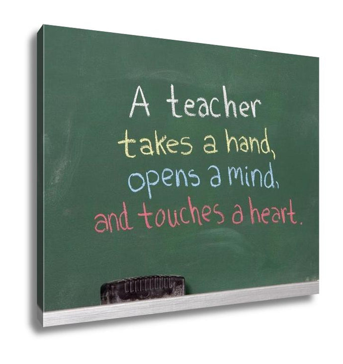 Gallery Wrapped Canvas, Inspiration Phrase Teacher
