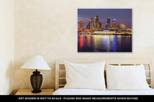 Load image into Gallery viewer, Gallery Wrapped Canvas, City Skyline Of Tampa Florida At Sunset