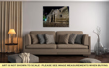 Load image into Gallery viewer, Gallery Wrapped Canvas, Night Shot Of The Historic And Famous Alamo In Texas